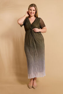 Robe longue irisée femme