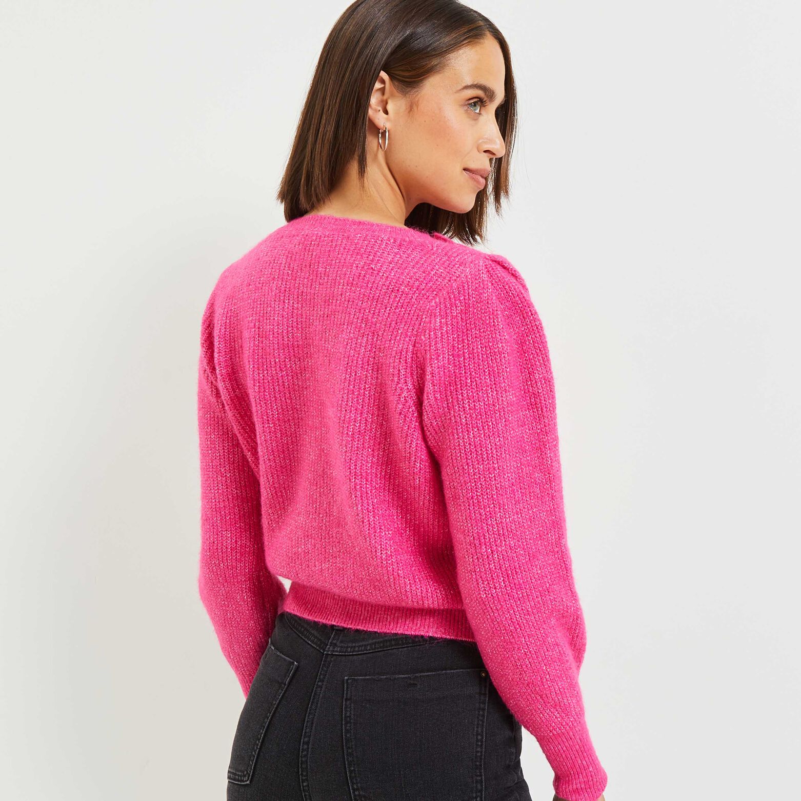 Pull col rond femme