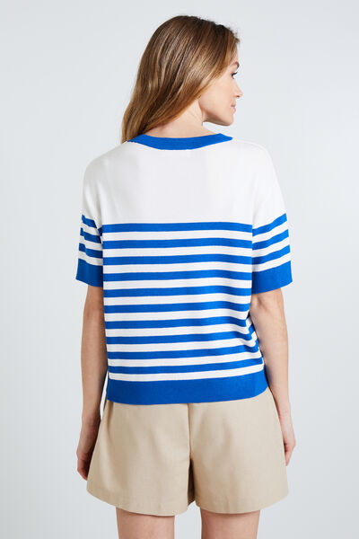 Pull manches courtes femme