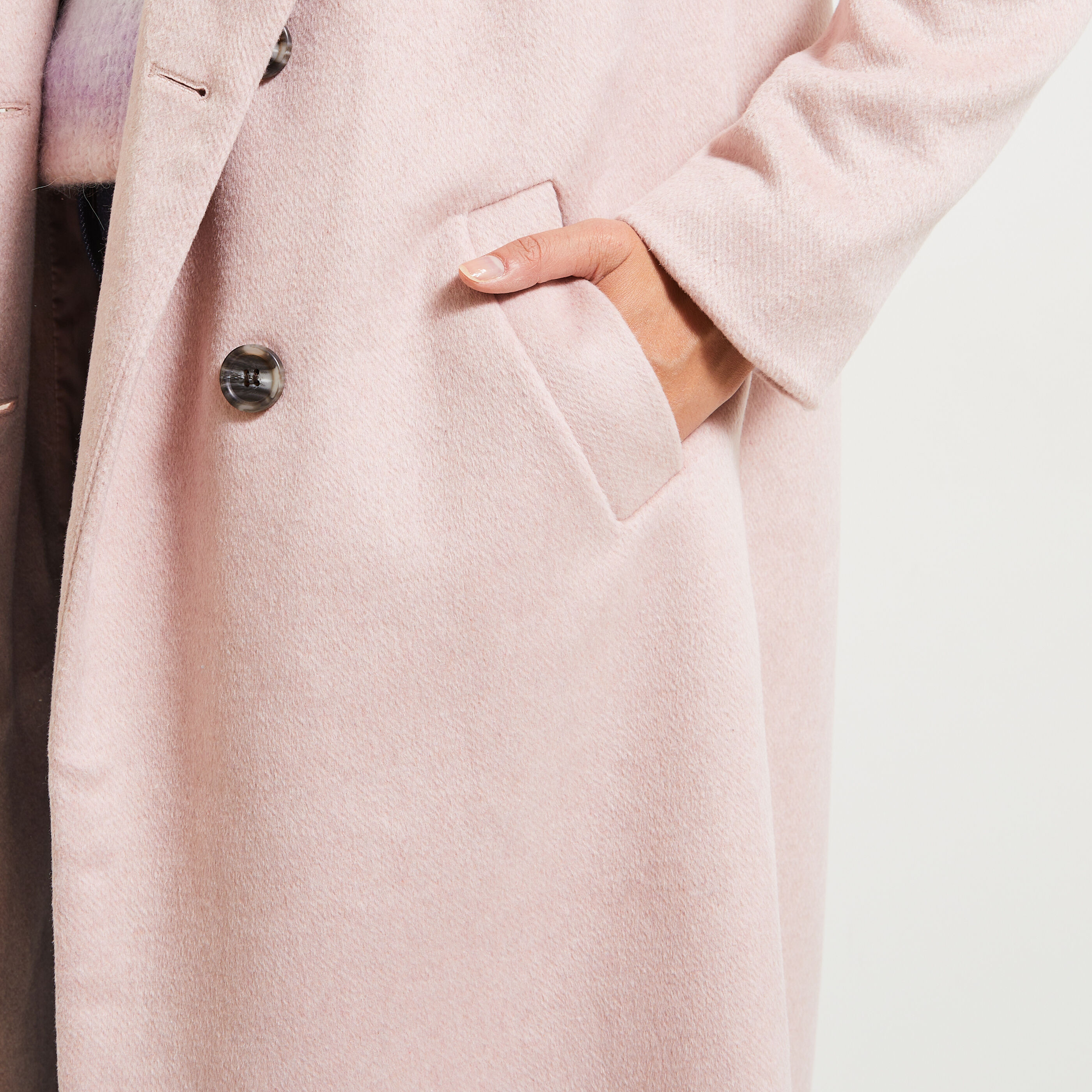 Manteau femme rose pale best sale