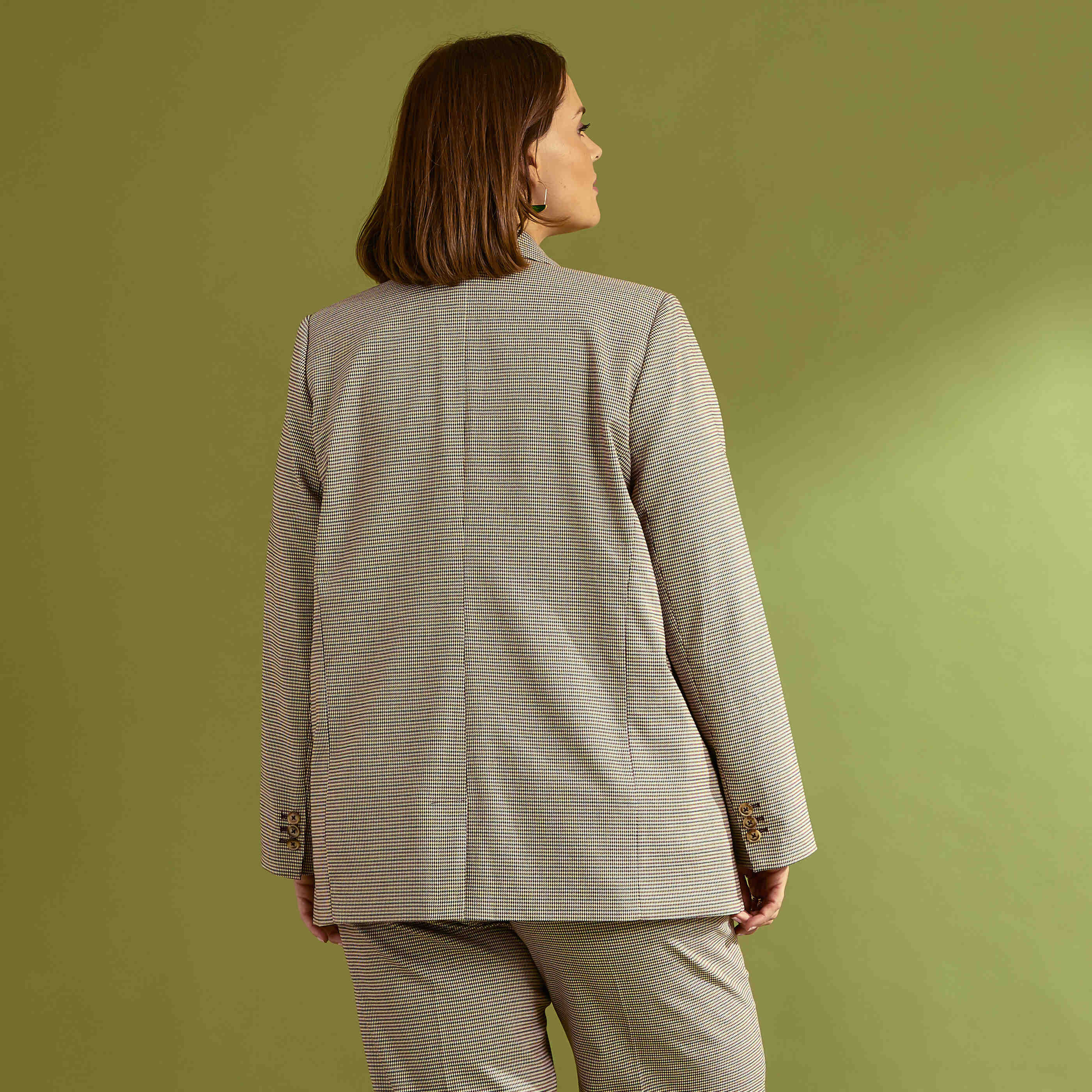 Blazer &agrave; carreaux femme       