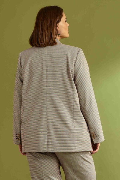 Blazer à carreaux femme