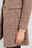 Manteau à carreaux femme