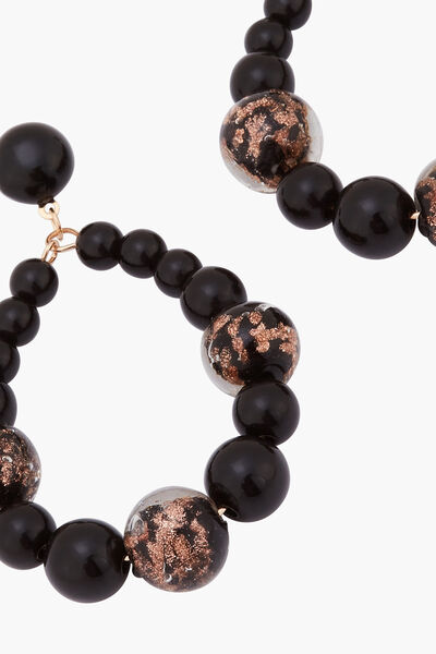 Boucles d'oreilles pendantes perlées