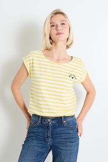 T-shirt col bateau femme