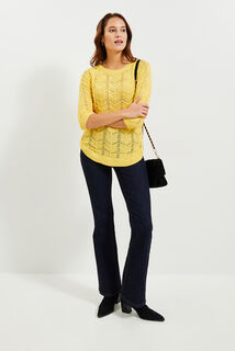 Pull tricot fantaisie femme