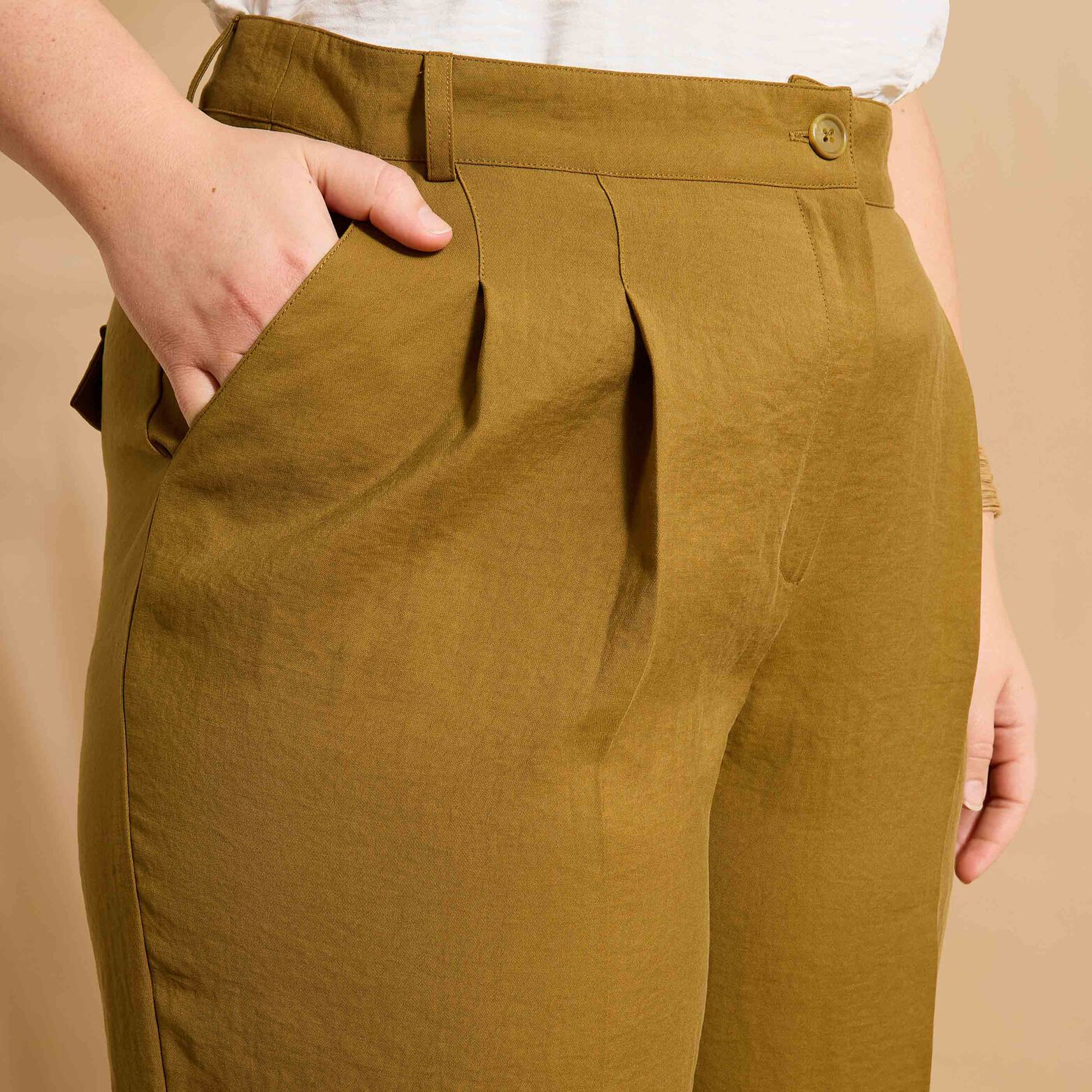 Pantalon ballon fluide femme