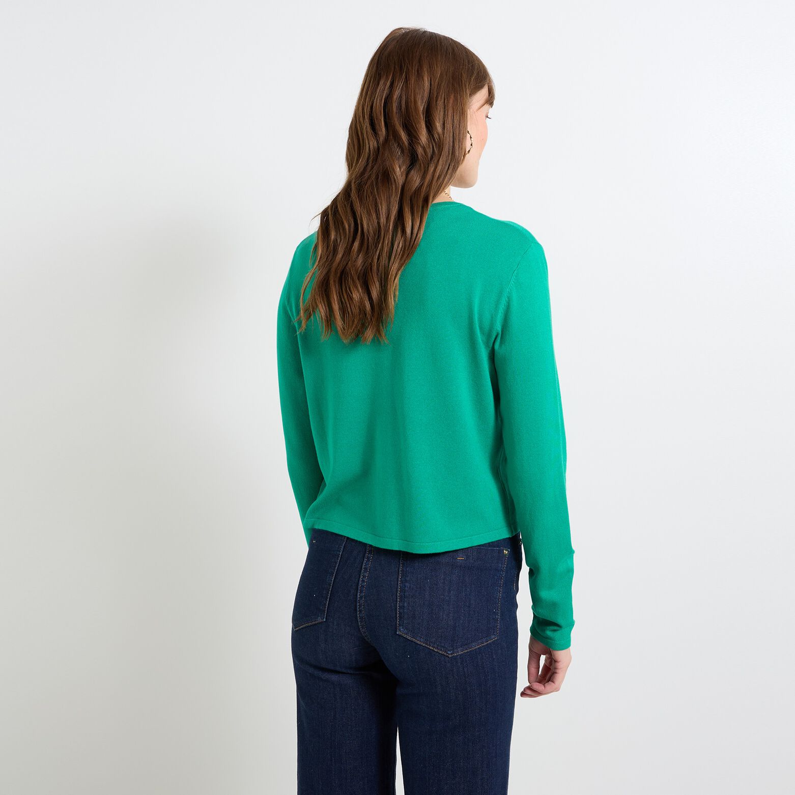 Gilet col V femme