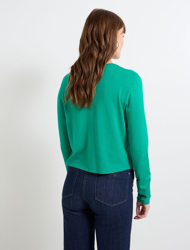 Gilet col V femme