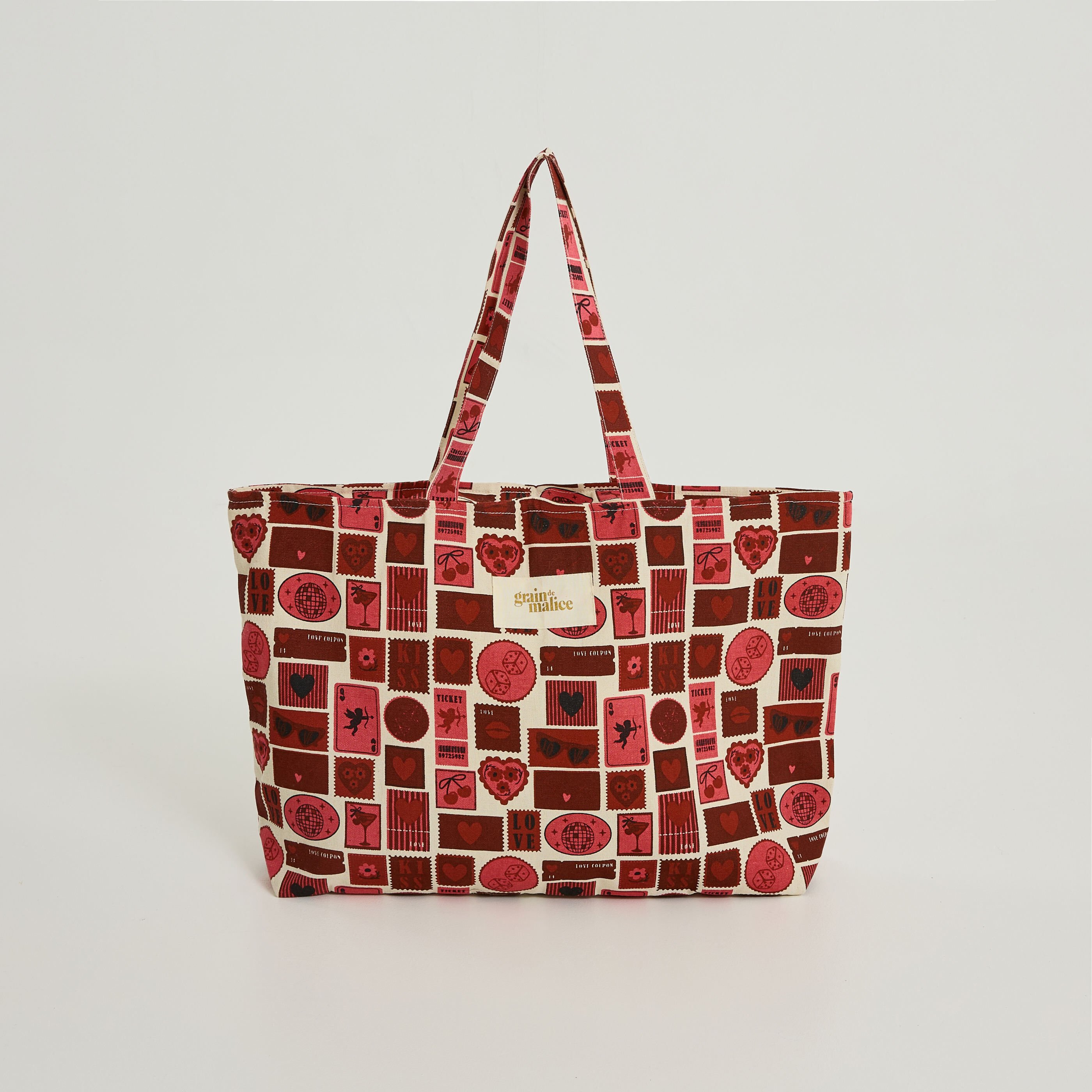 Tote bag multiples motifs femme