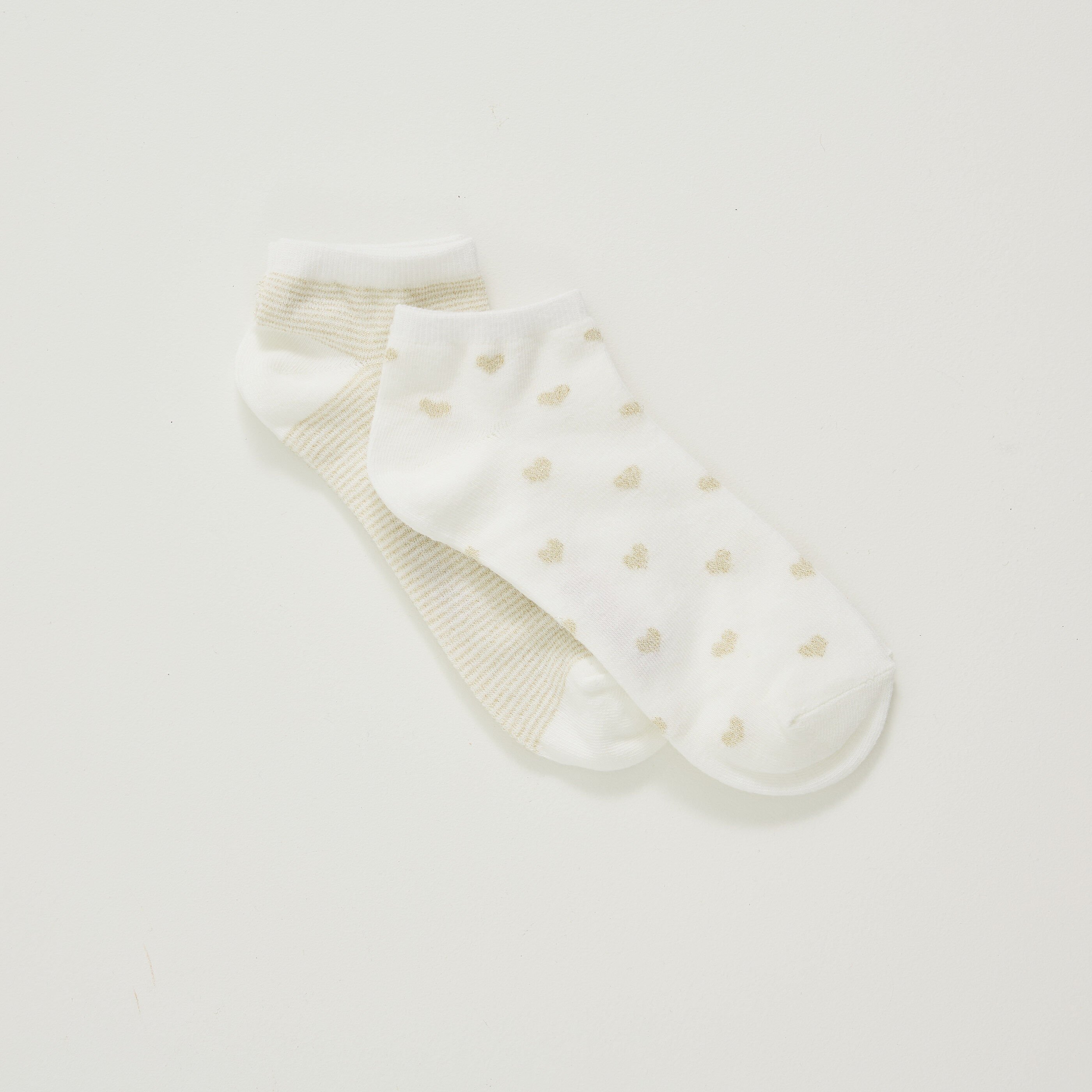 Lot de 2 paires de socquettes femme