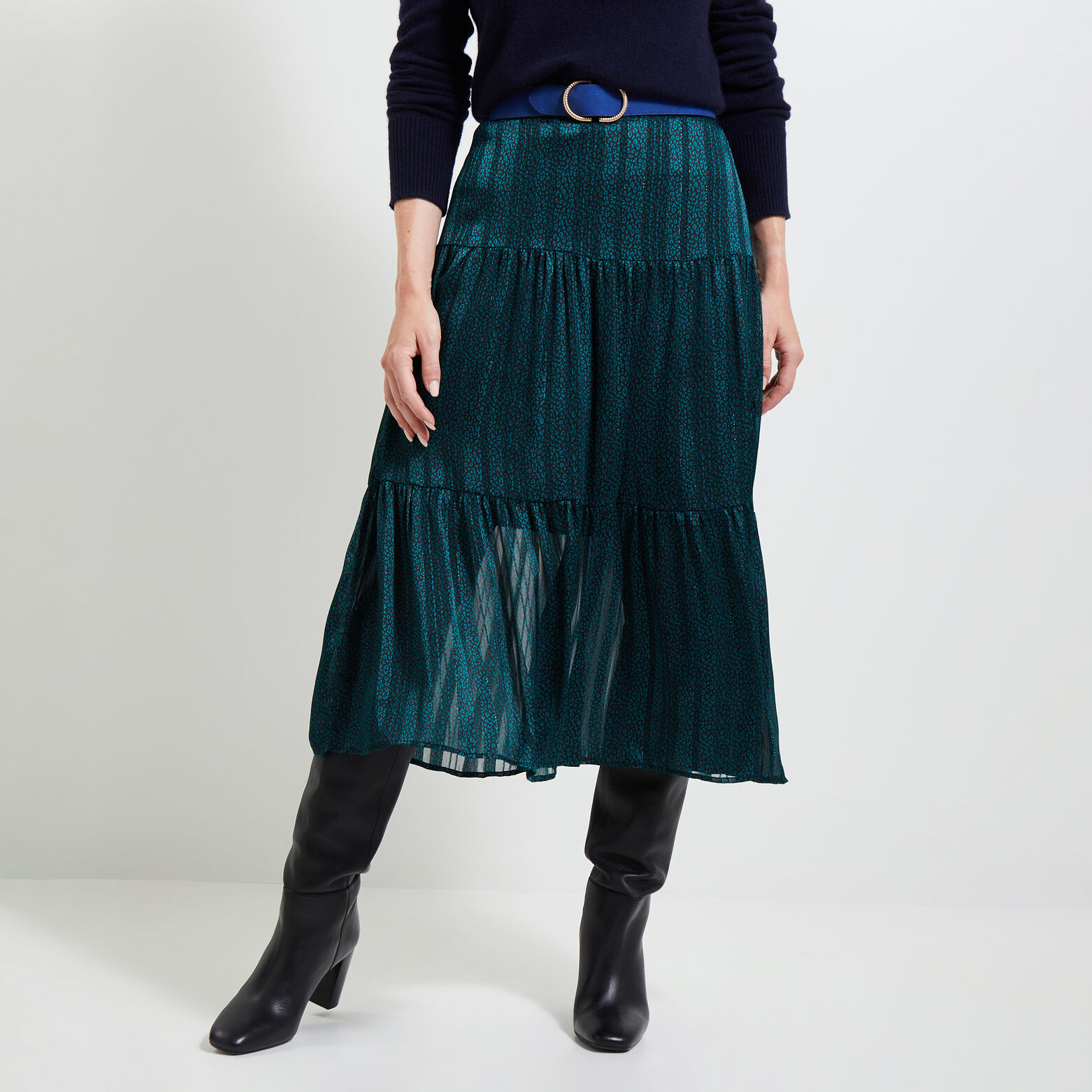 Jupe longue imprimée femme