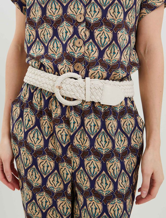 Ceinture tressée femme