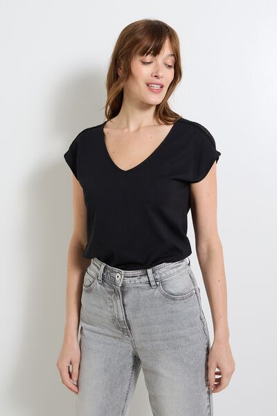 T-shirt col V femme