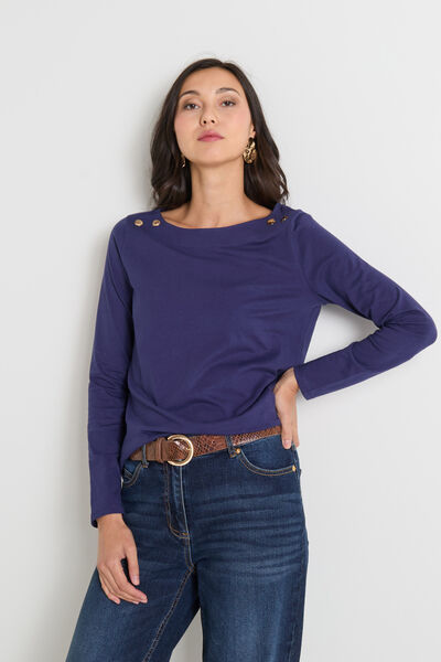 T-shirt col bateau femme
