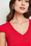 Blouse manches courtes col V