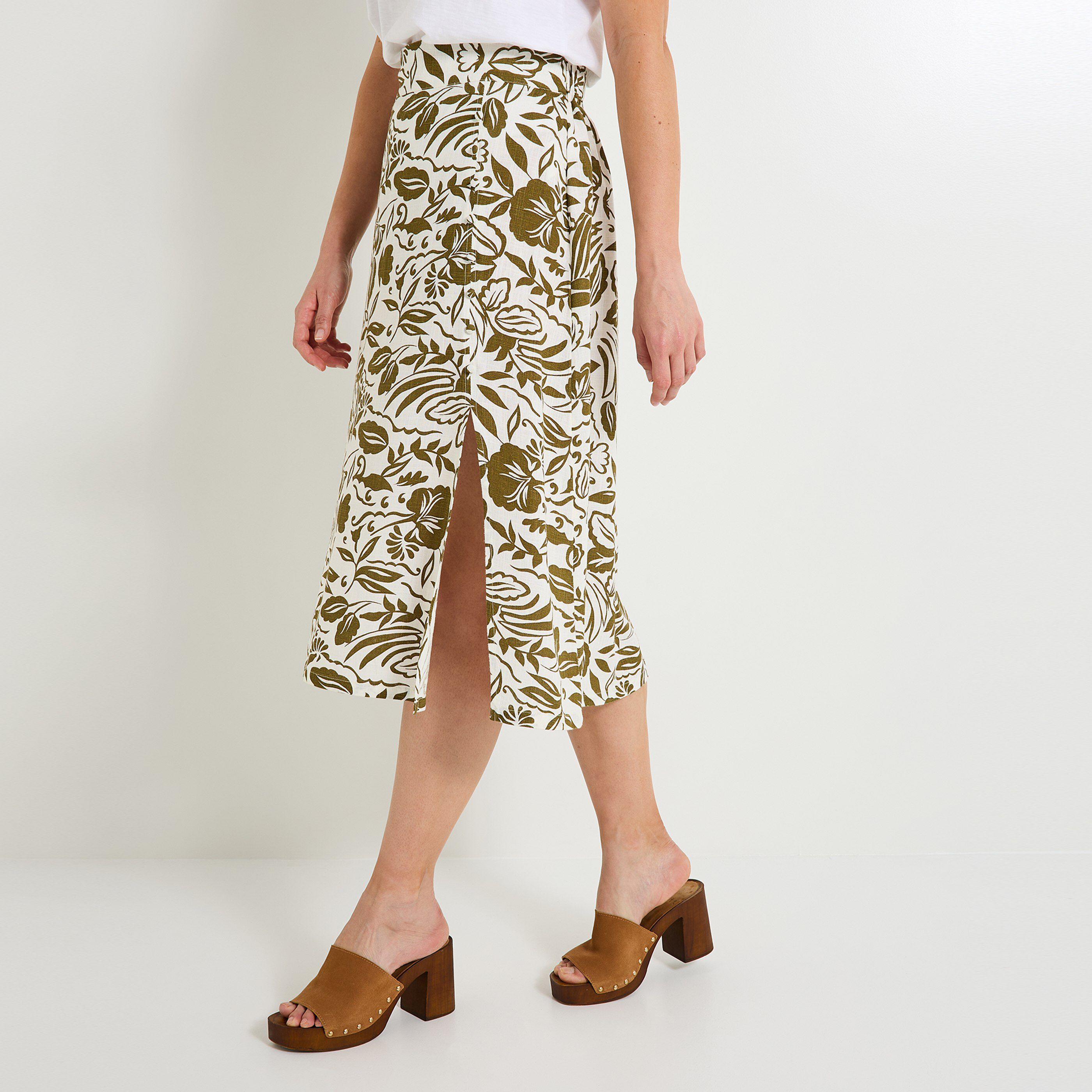 Jupe mi-longue femme