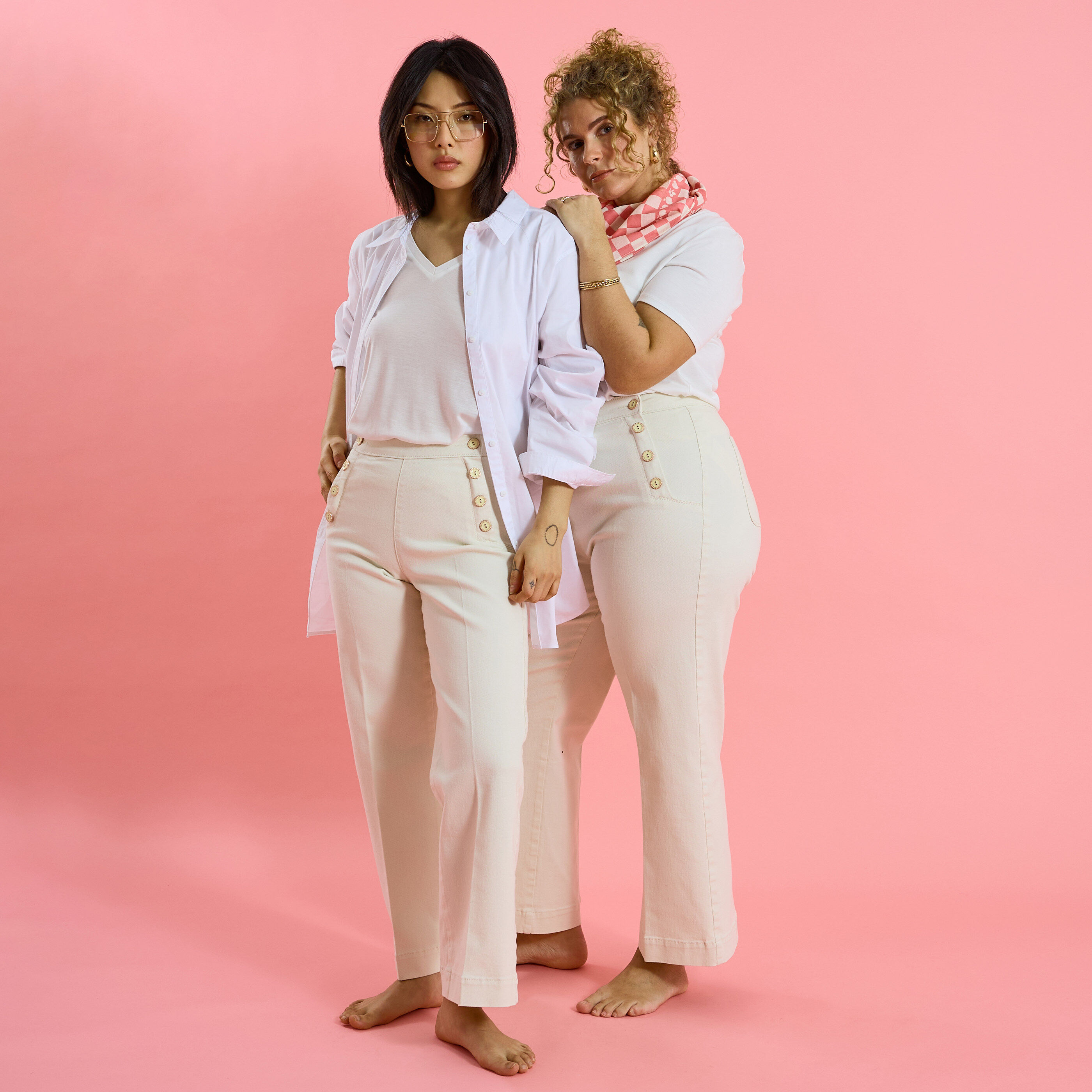 Jean flare POMPON F02 femme