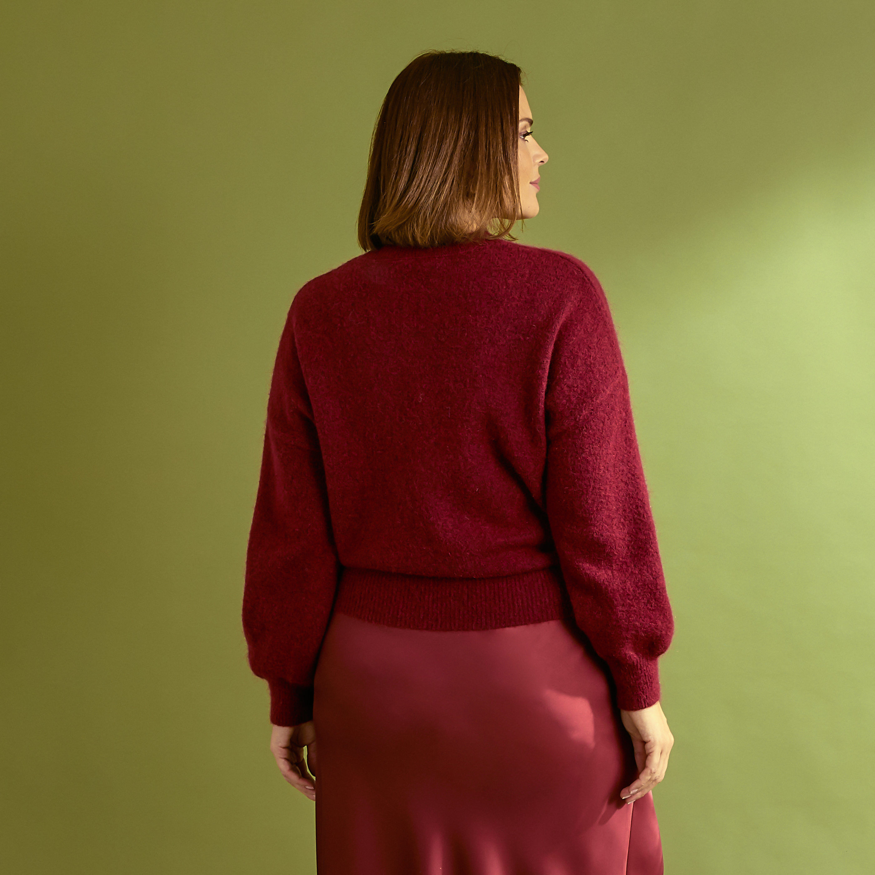 Pull premium &agrave; col rond femme