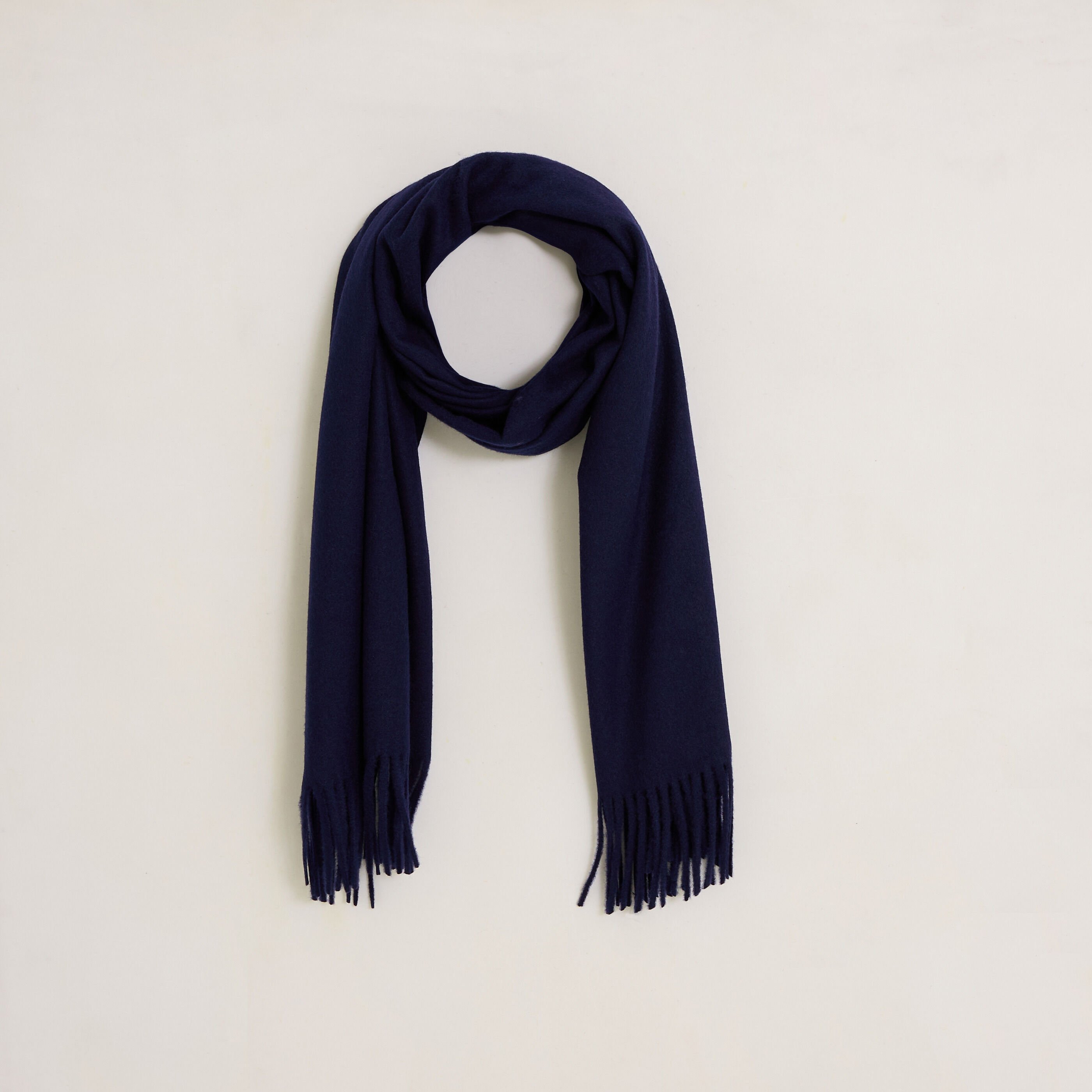 &Eacute;charpe unie &agrave; franges femme