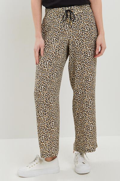 Pantalon fluide imprimé femme