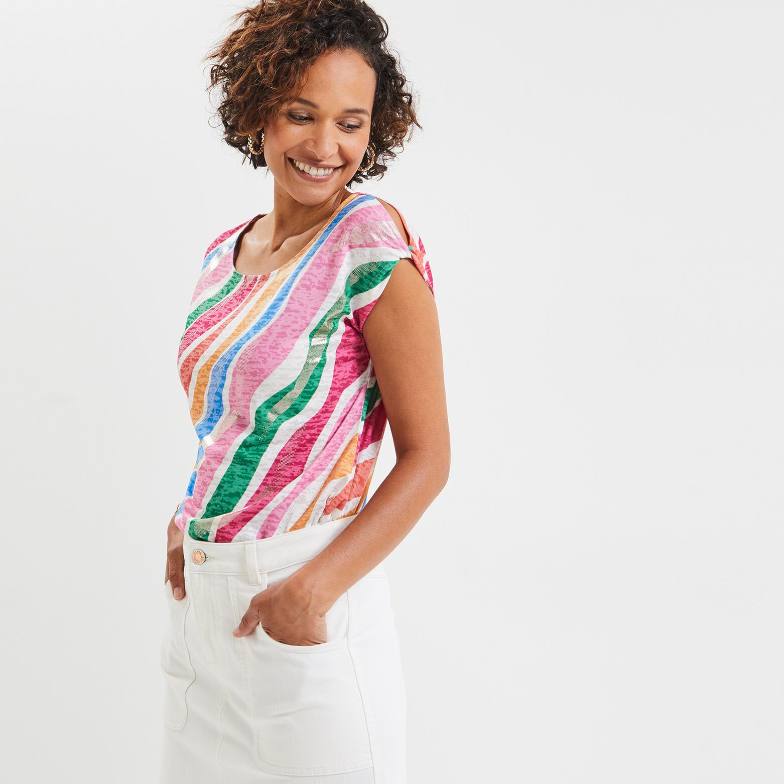 T-shirt coloré femme