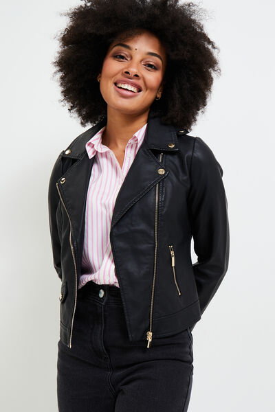 Blouson simili femme