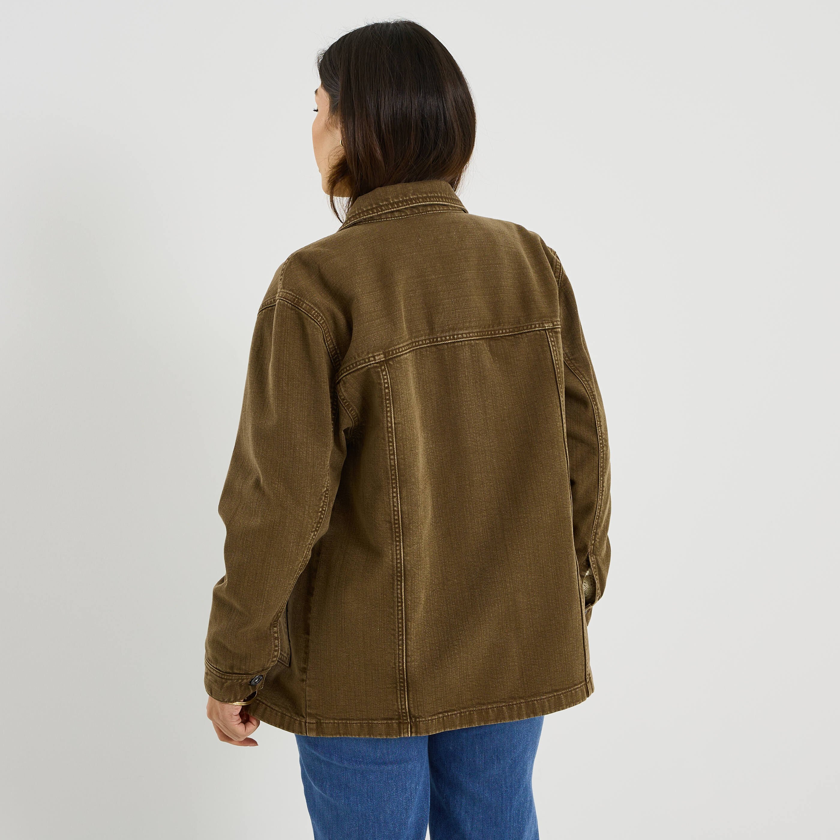 Veste oversize en denim femme