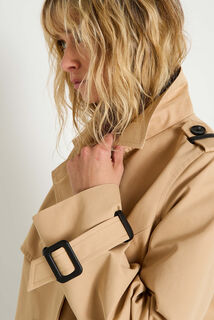 Trench court femme