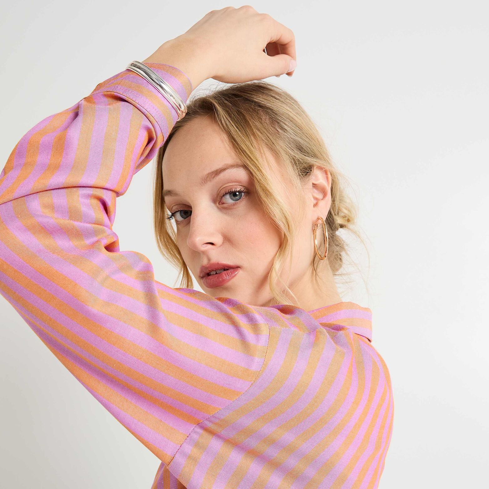Chemise rayée femme
