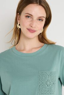 T-shirt poche crochet femme