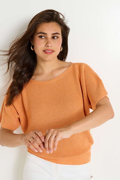 Pull manches courtes femme