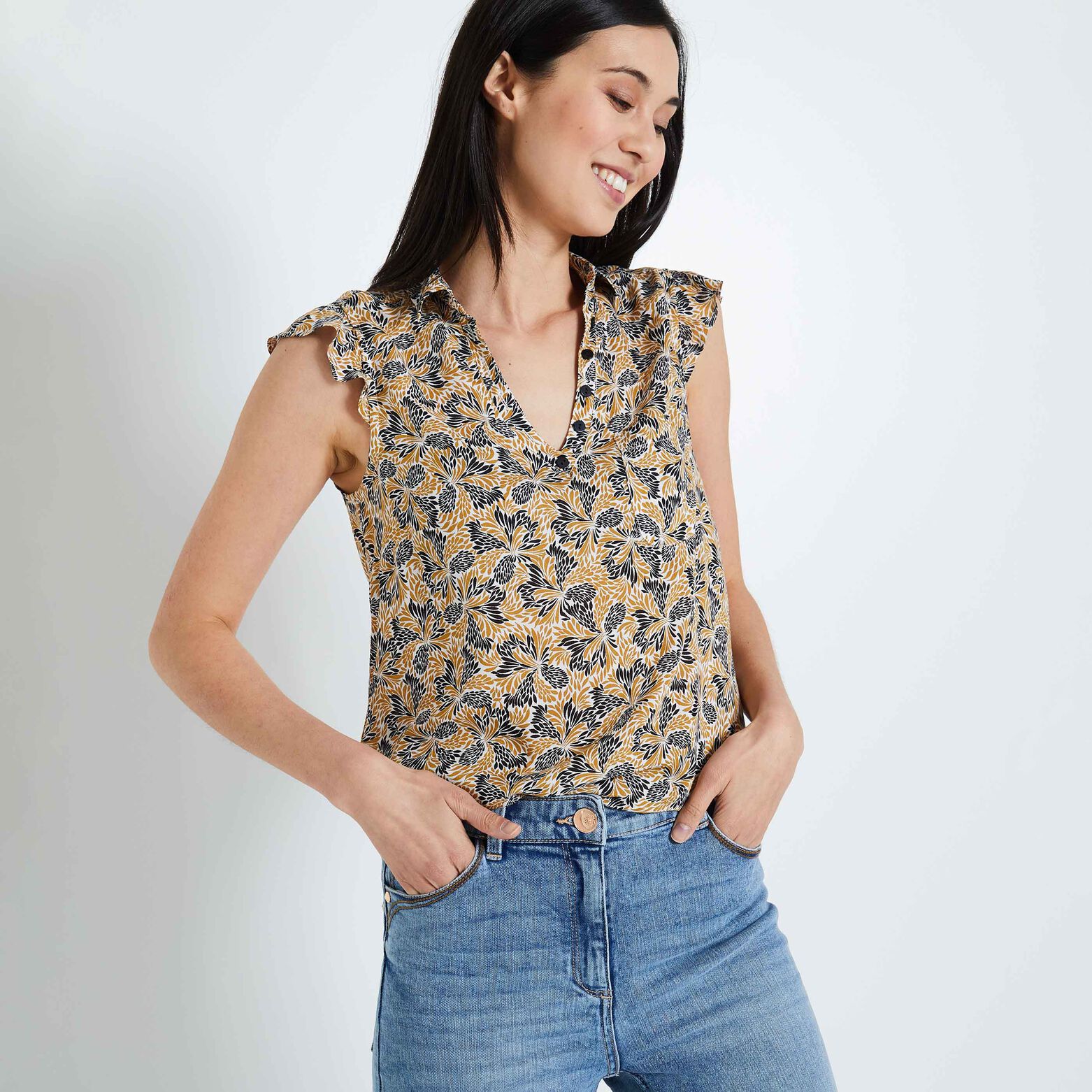 Blouse imprimée femme