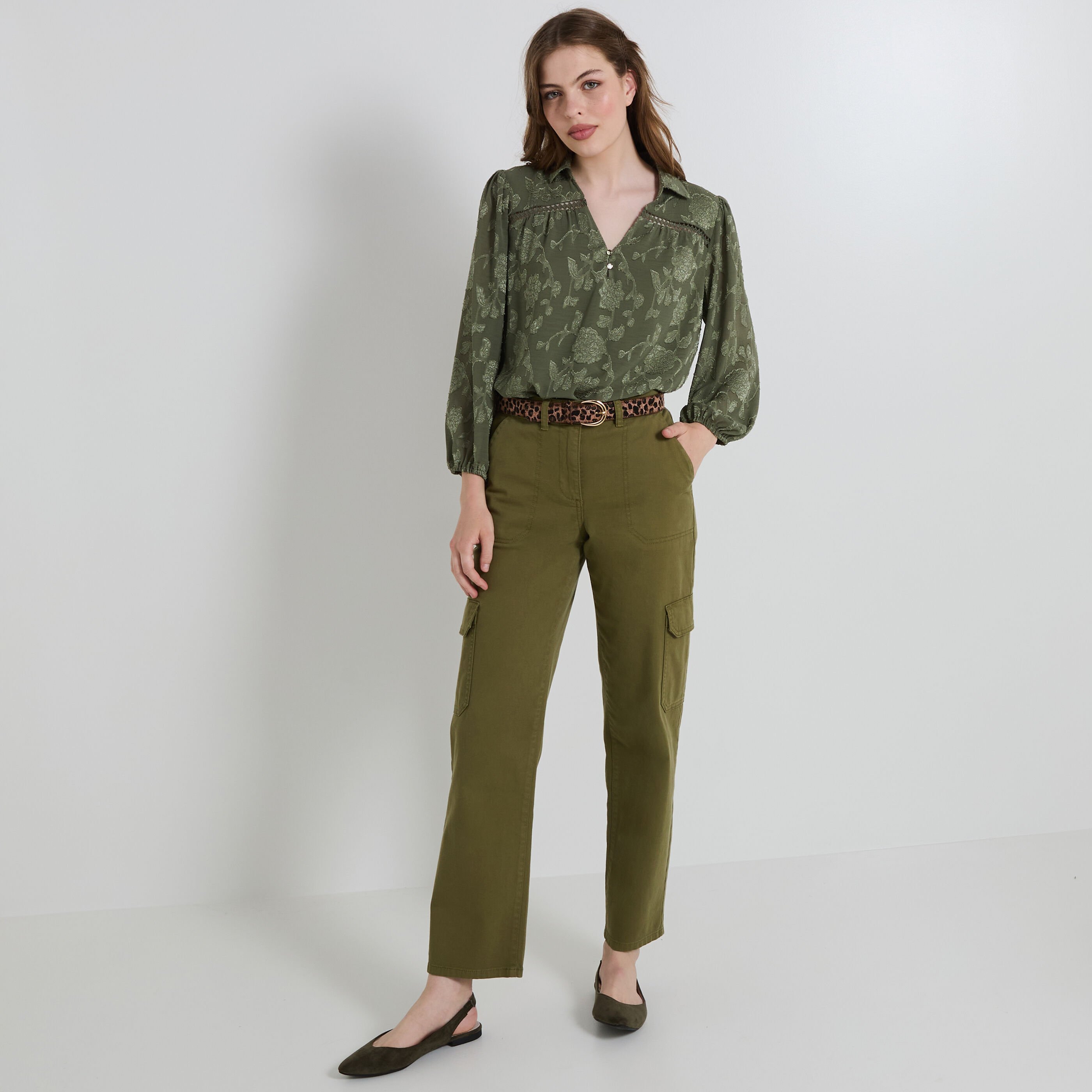 Blouse manches longues femme