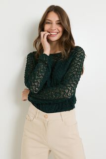 Blouse col rond femme