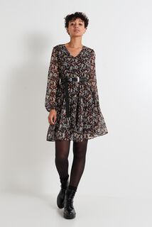 Robe col V femme