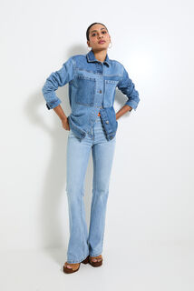 Veste en jean femme