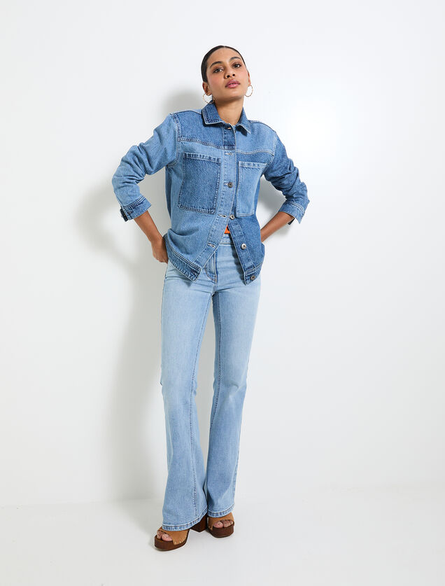 Veste en jean femme
