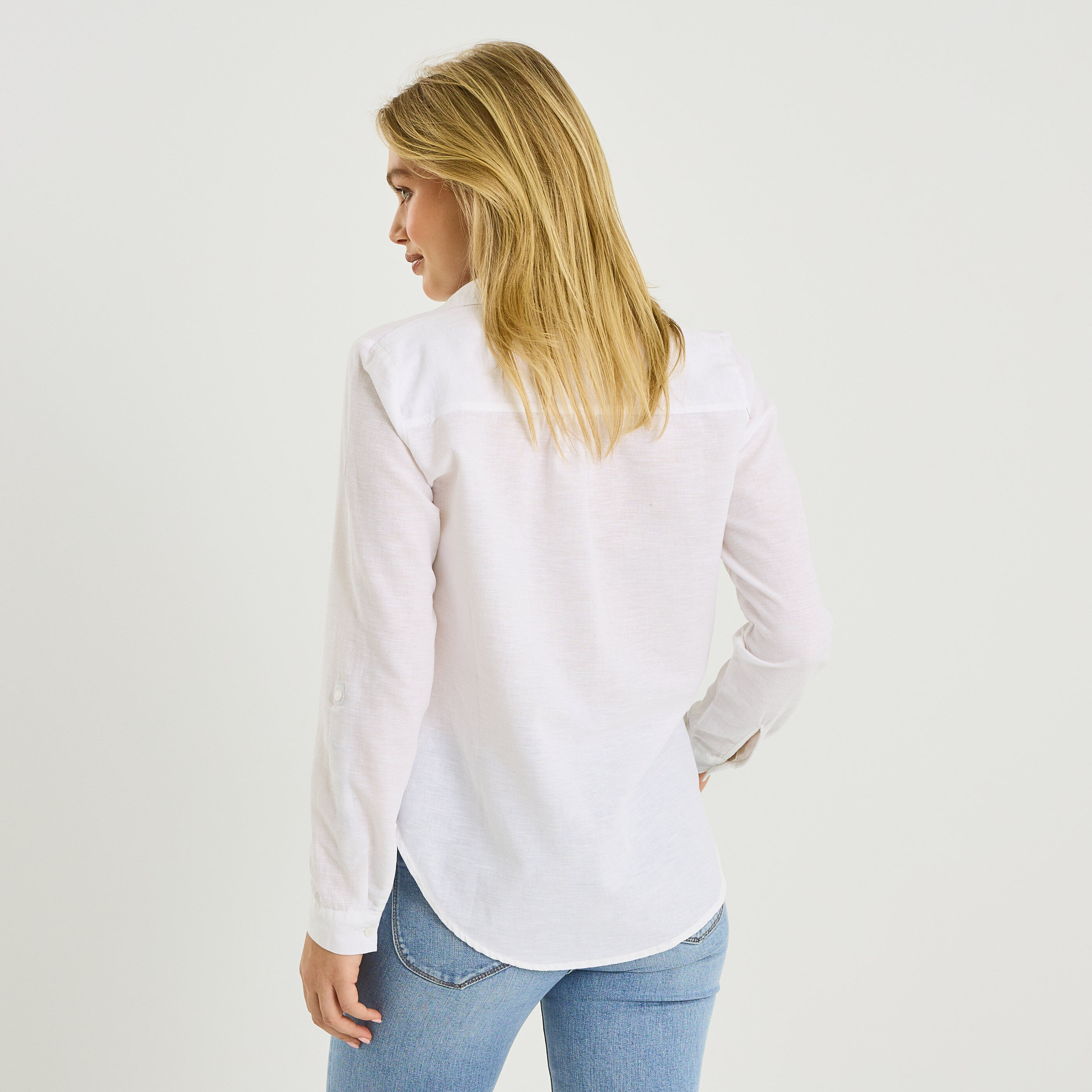 Blouse en coton et lin femme 