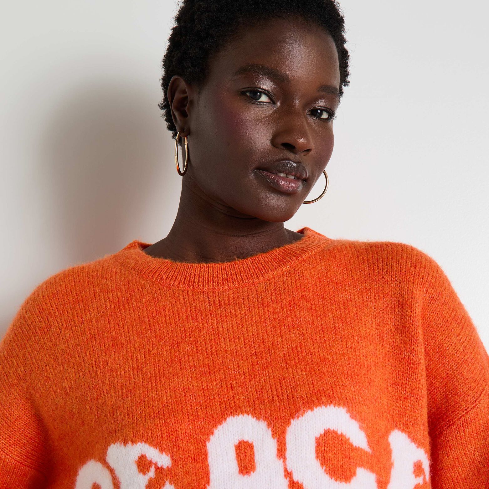 Pull col rond femme