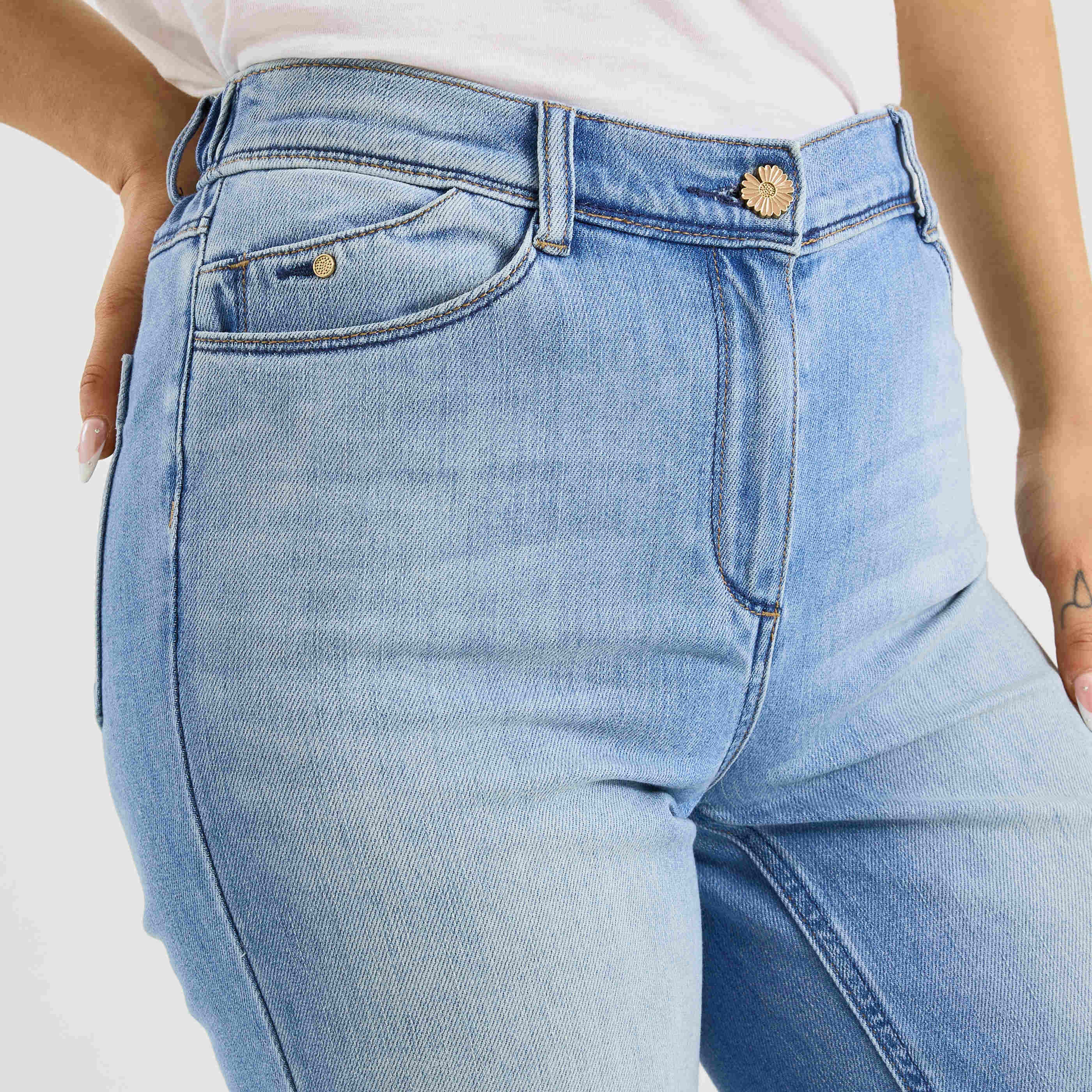 Jean flare raccourci NIMES RF02 femme