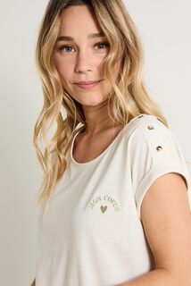 T-shirt col bateau femme
