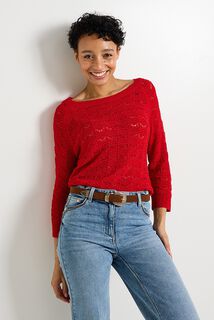 Pull col rond femme