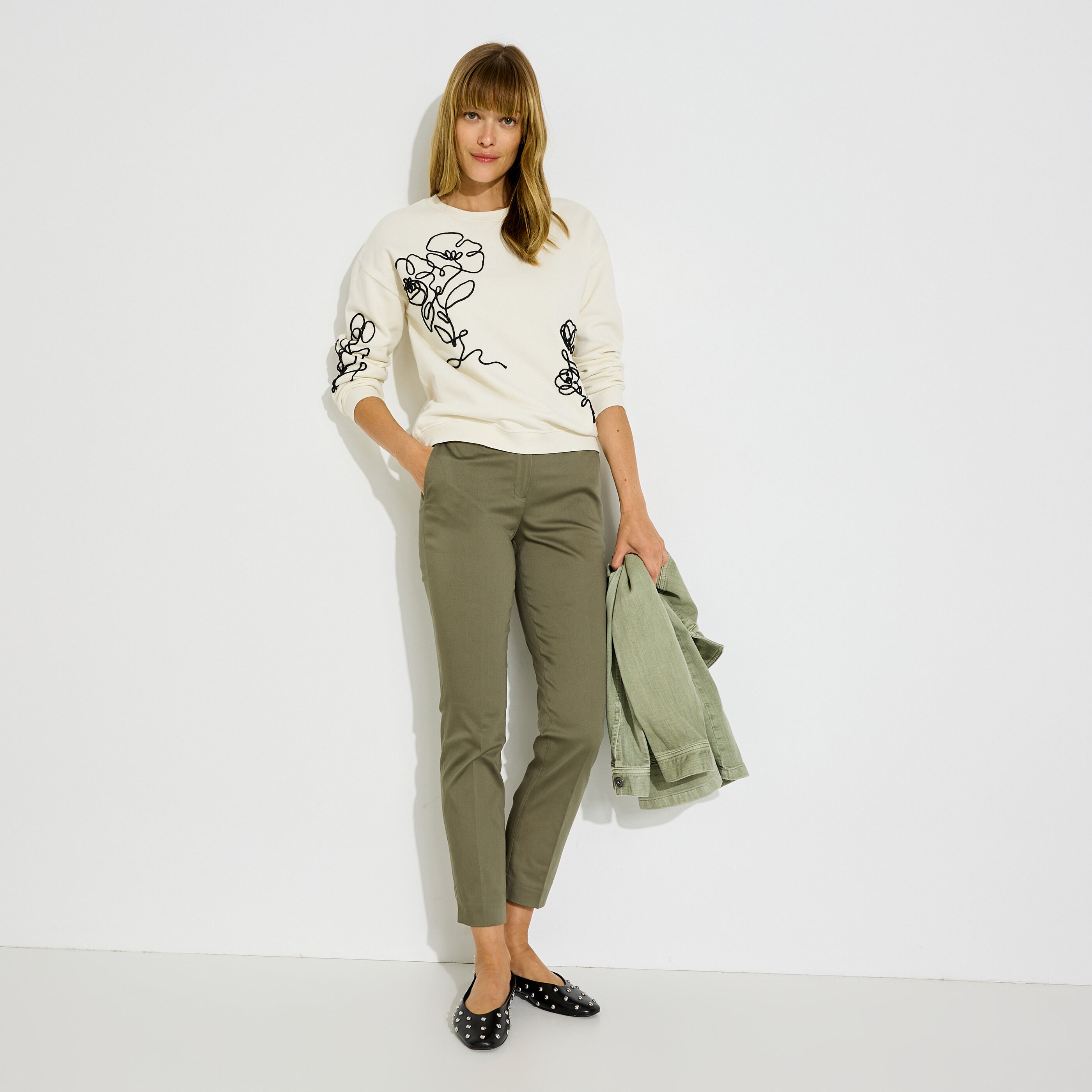 Pantalon cigarette femme