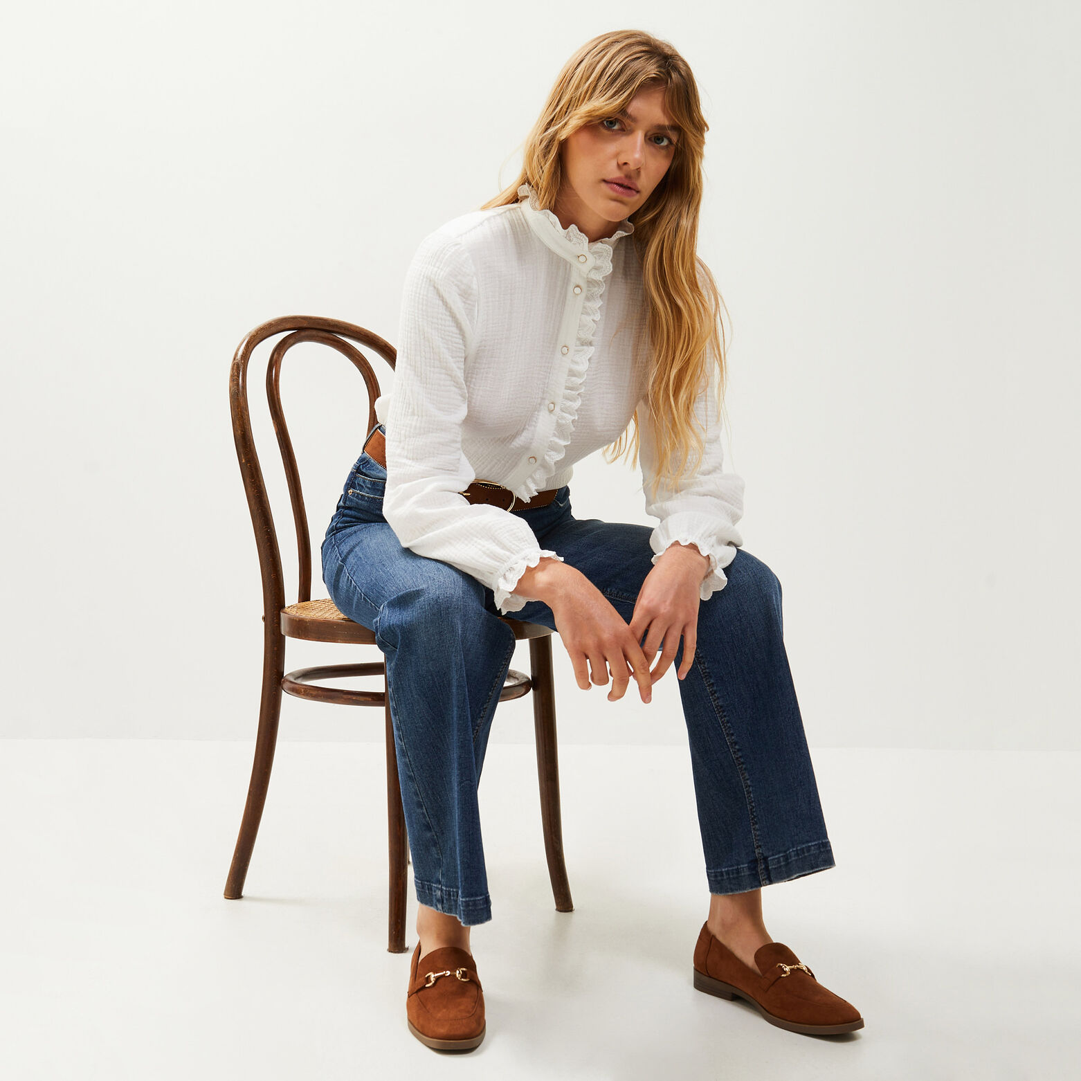 Chemise gaze de coton femme