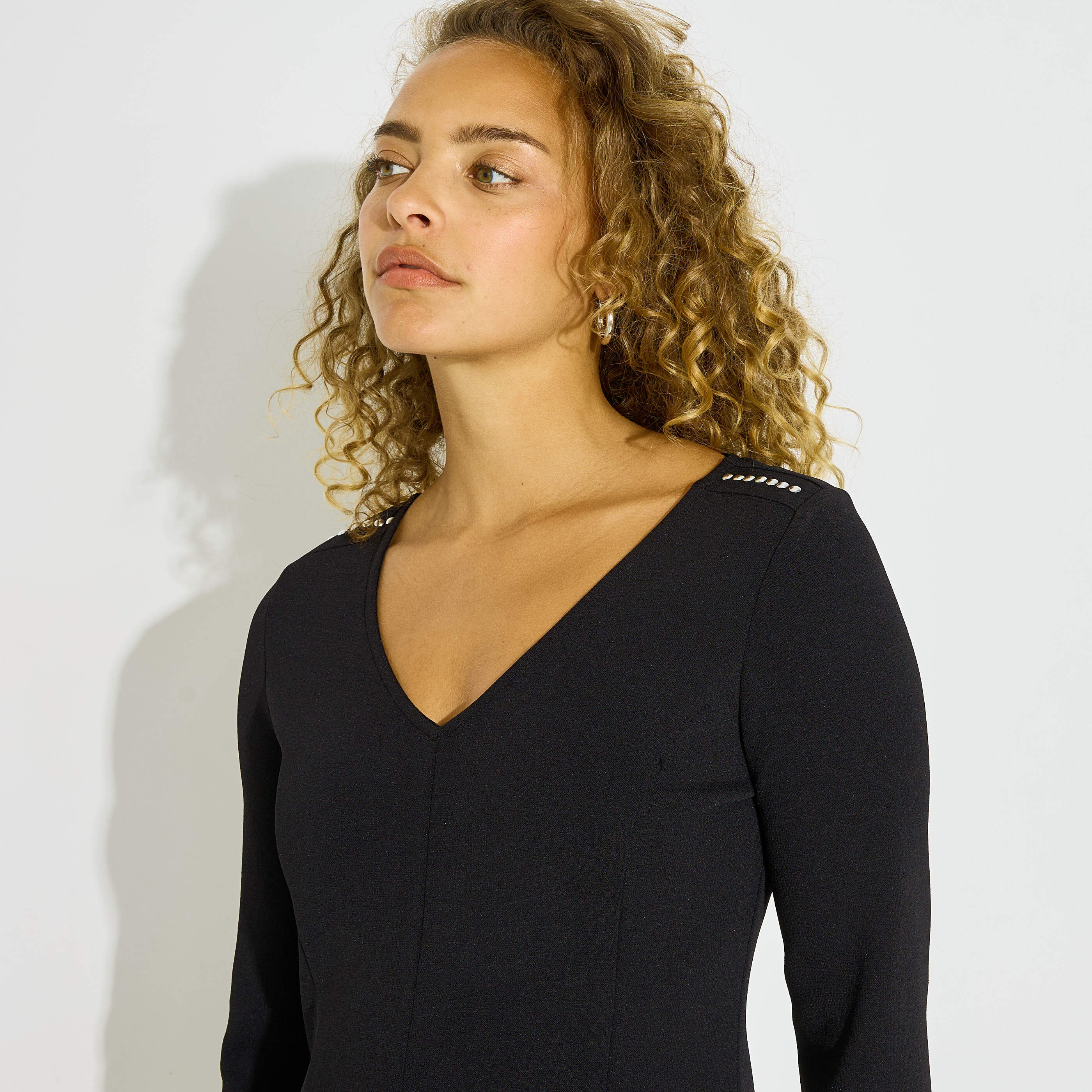Robe maille &eacute;vas&eacute;e 