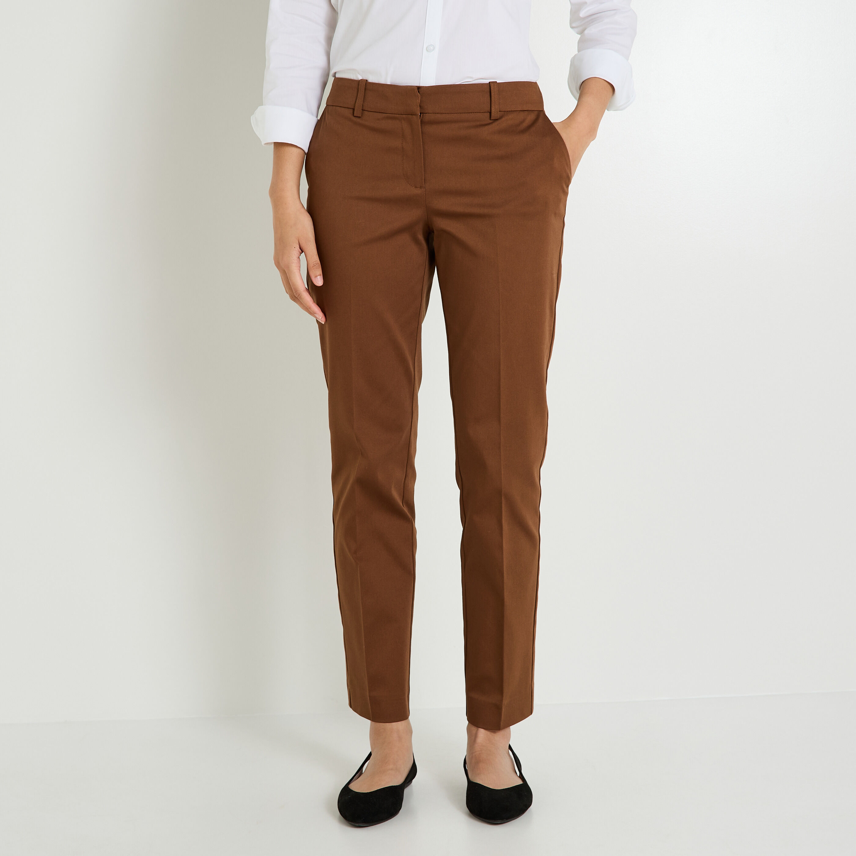 Pantalon cigarette femme