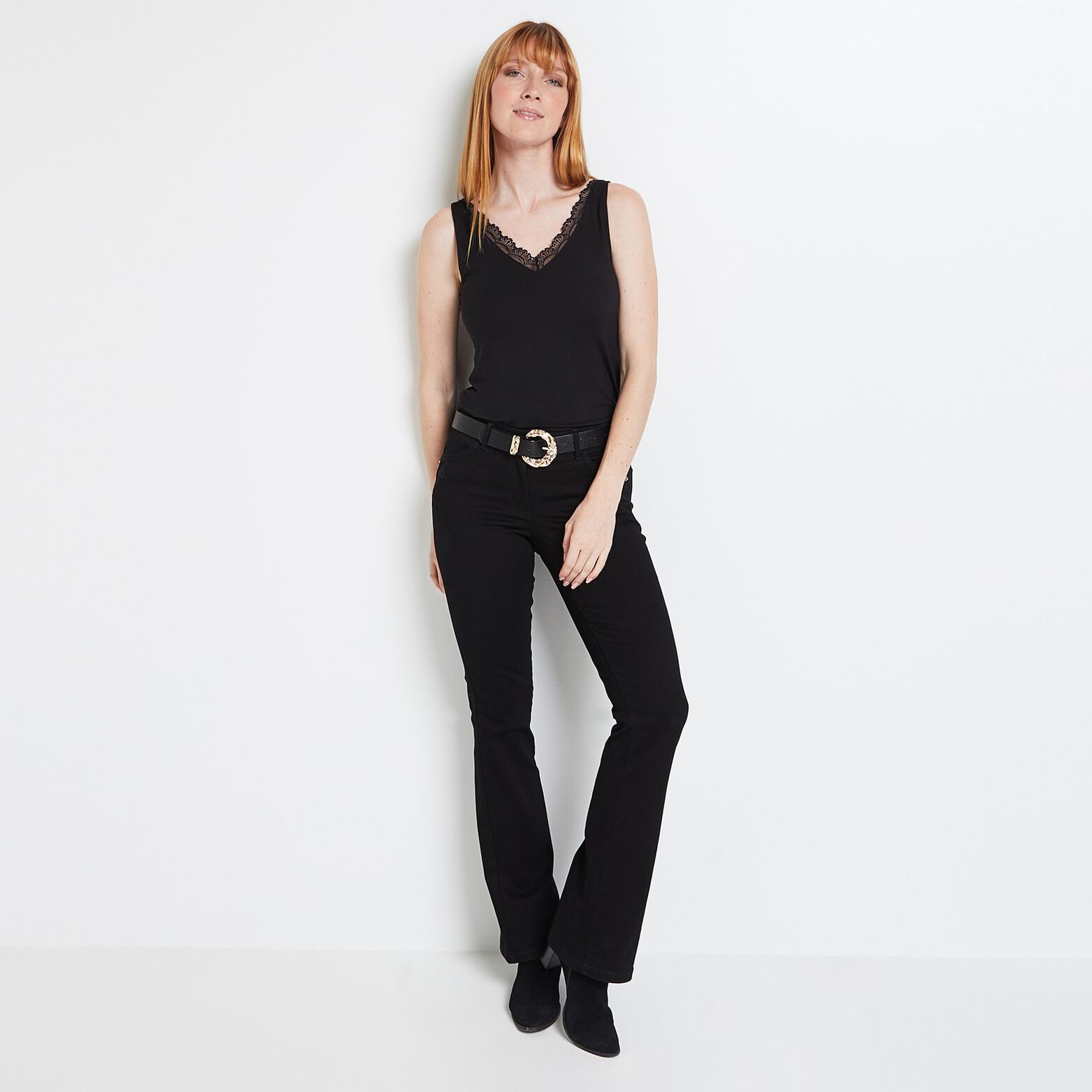 Débardeur col V femme
