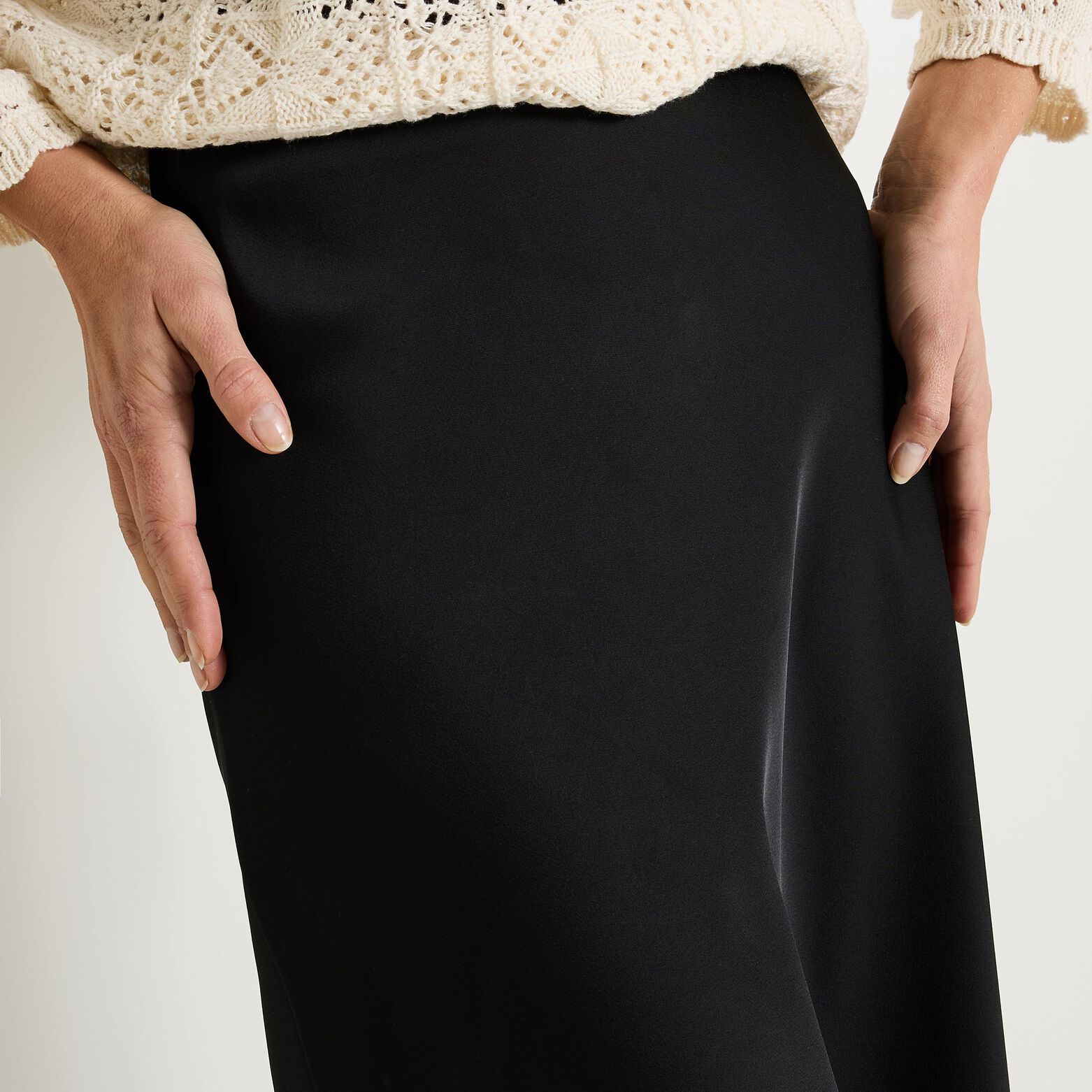 Jupe satin femme