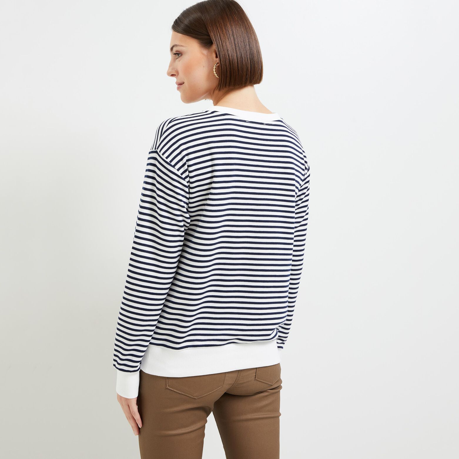 Sweat rayures femme
